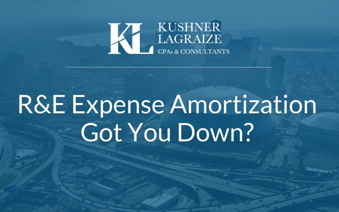 R&E Expense Amortization Got You Down?