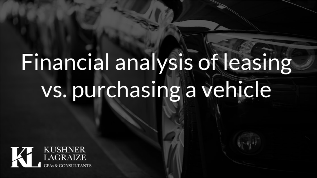 Financial analysis of leasing vs. purchasing a vehicle