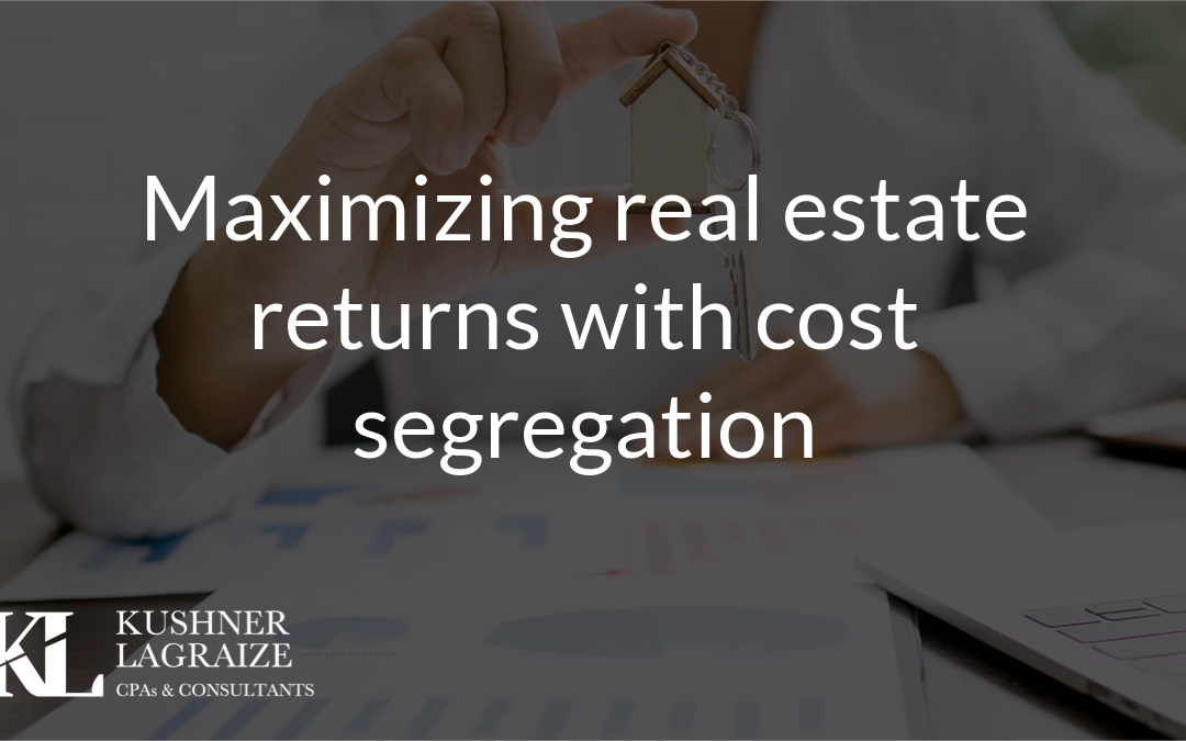 Maximizing real estate returns with cost segregation