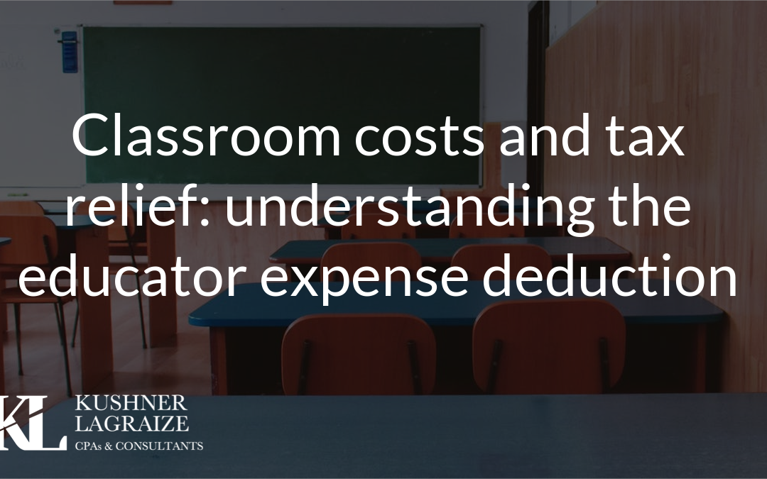 Classroom costs and tax relief: understanding the educator expense deduction