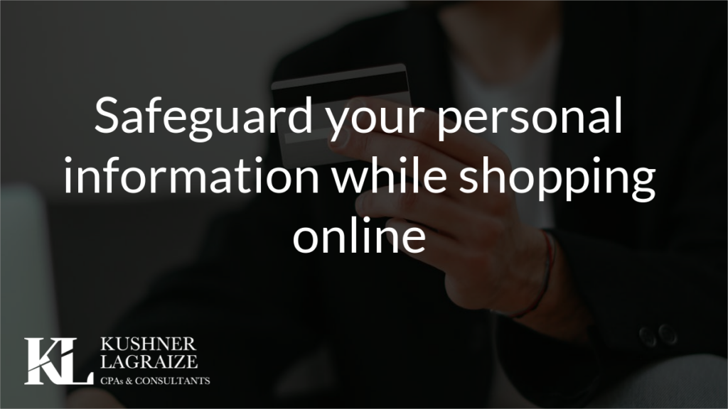 Safeguard your personal information while shopping online