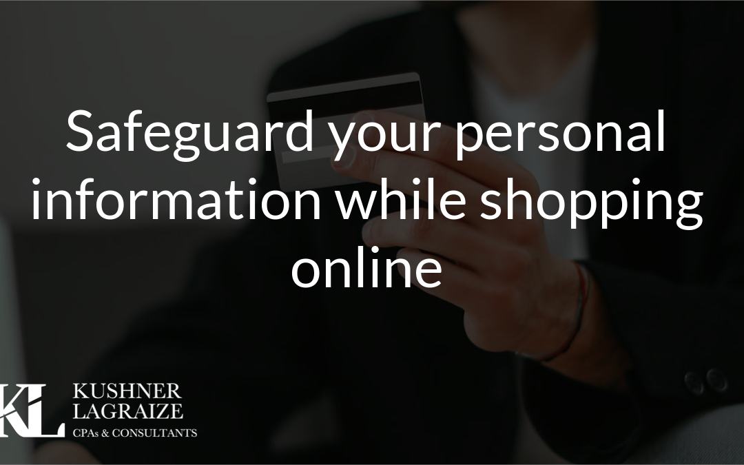 Safeguard your personal information while shopping online