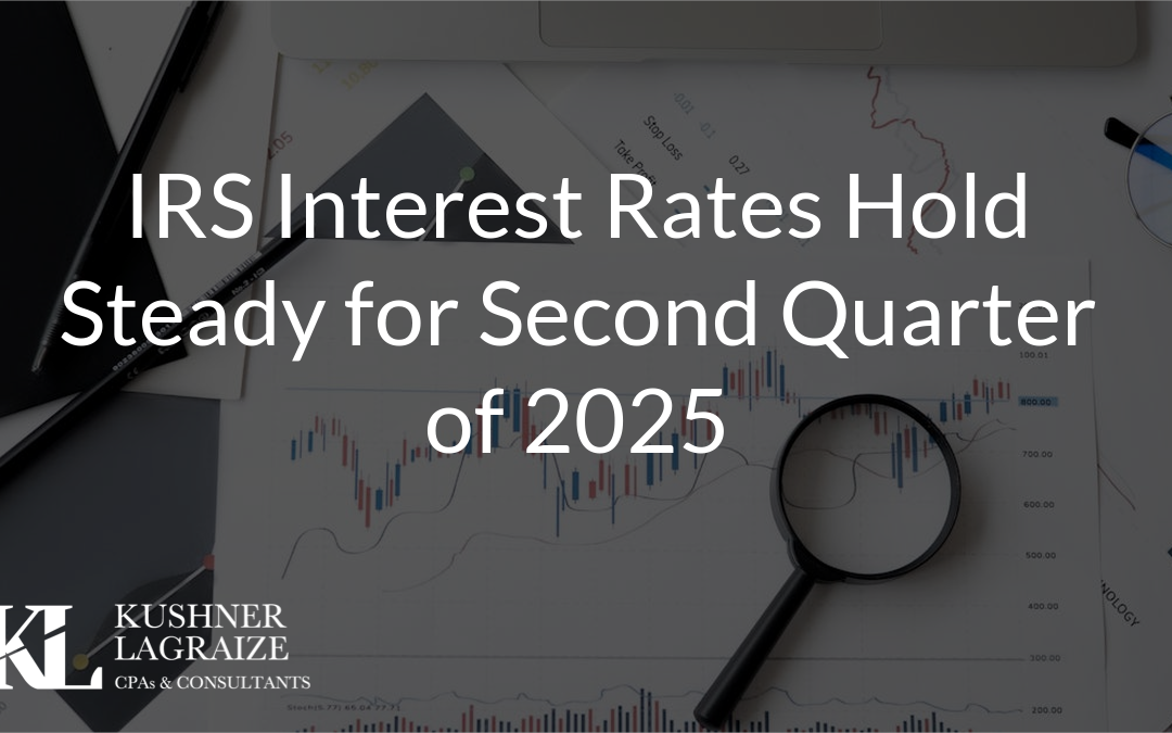 IRS Interest Rates Hold Steady for Second Quarter of 2025