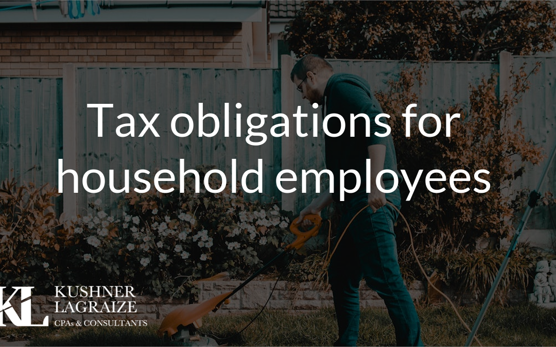 Tax obligations for household employees