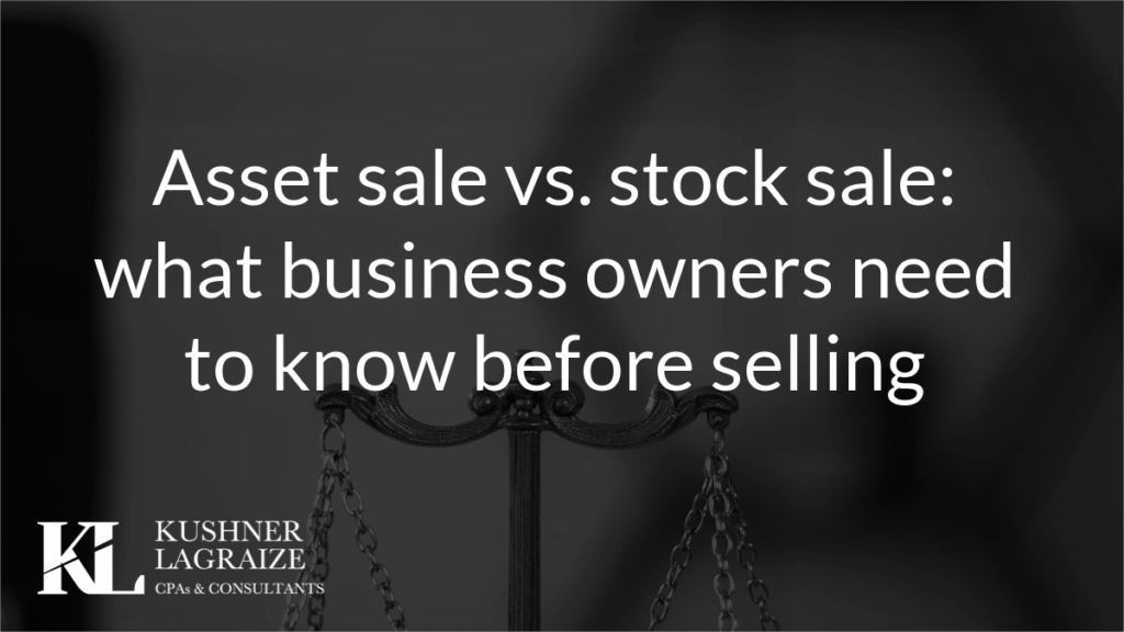 Asset sale vs. stock sale: what business owners need to know before selling