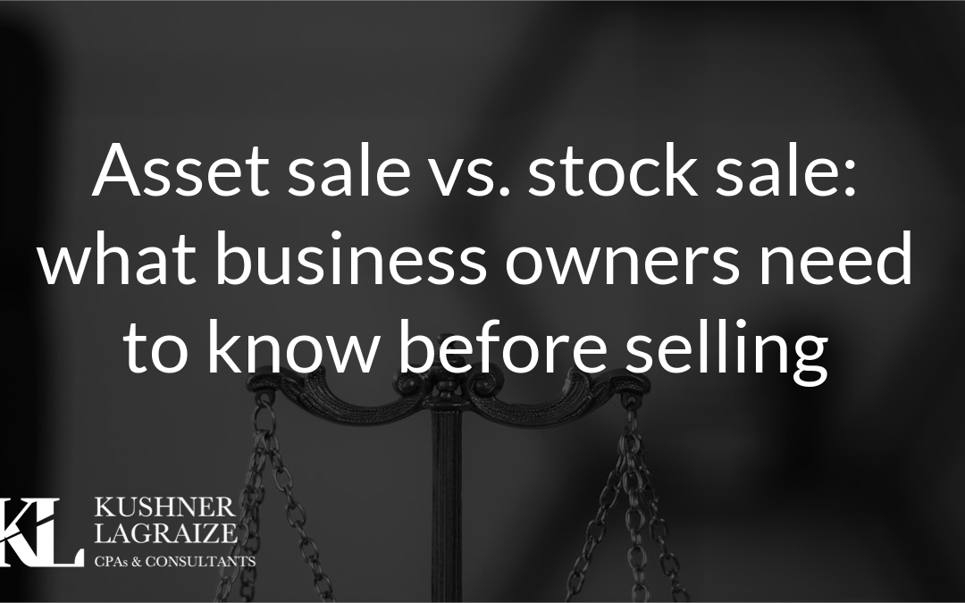 Asset sale vs. stock sale: what business owners need to know before selling