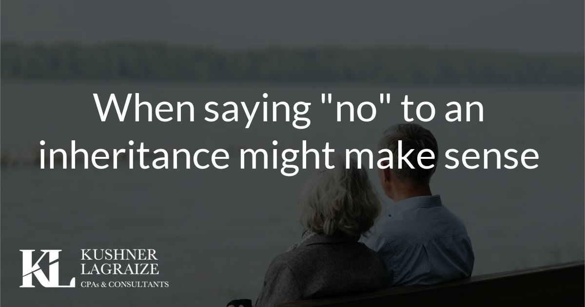 When saying