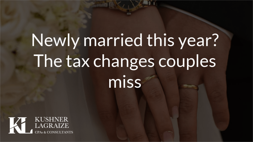 Newly married this year? The tax changes couples miss